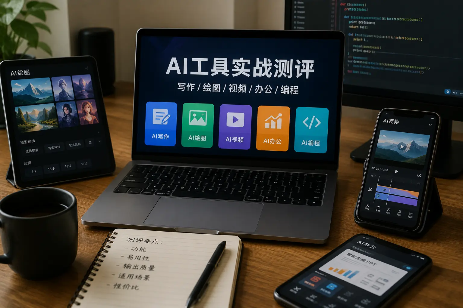 AI工具写作绘图视频办公编程测评配图.webp